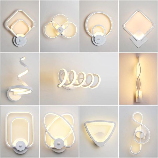 

wall lamps modern led wood lights luminaria lamp bedroom lampara pared beside