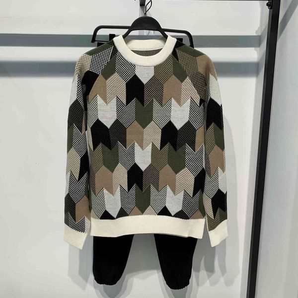 

men's sweaters autumn jersey geometric standard male regular long korean sleeve 3qfy, White;black