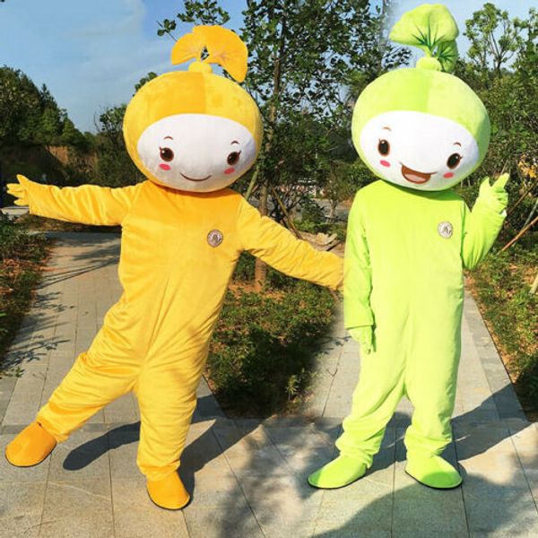 

mascot costumes body mascot costume suits party game dress outfits clothing advertising promotion carnival halloween xmas easter adults, Red;yellow