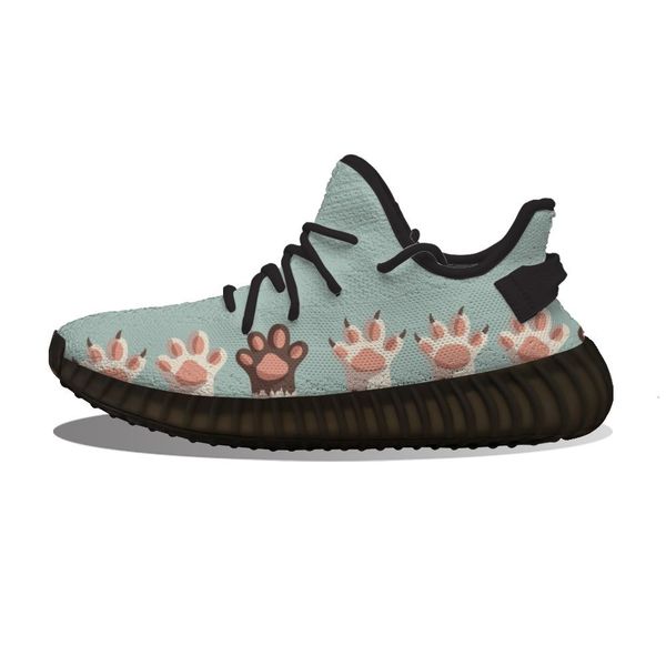

diy custom cute cat paw running sho mh printed mens womens trainers outdoor sports sneakers