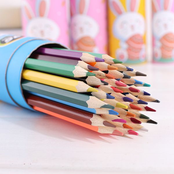 

color pencil oil paint pen set cil 12 18 24 36 hand painted children lead, Black;red