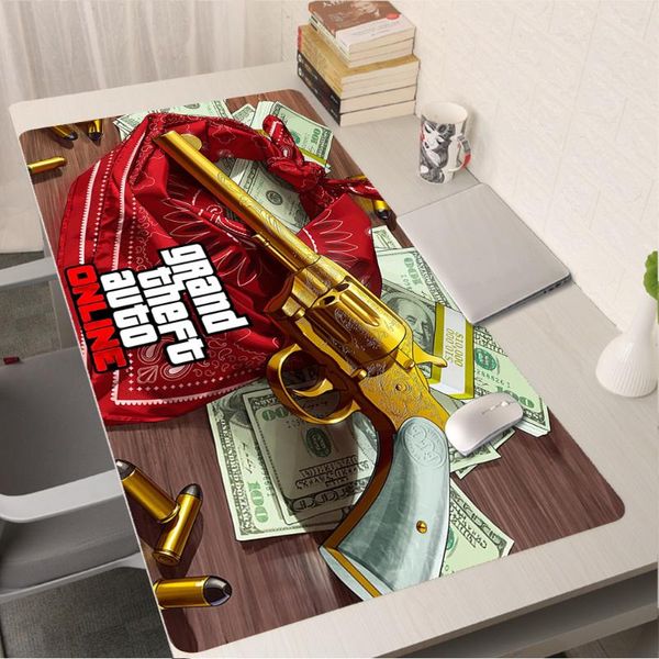 

mouse pads & wrist rests large gamer desk mat office pad table grand theft auto v deskpad computer pc accessories gaming mousepad anime
