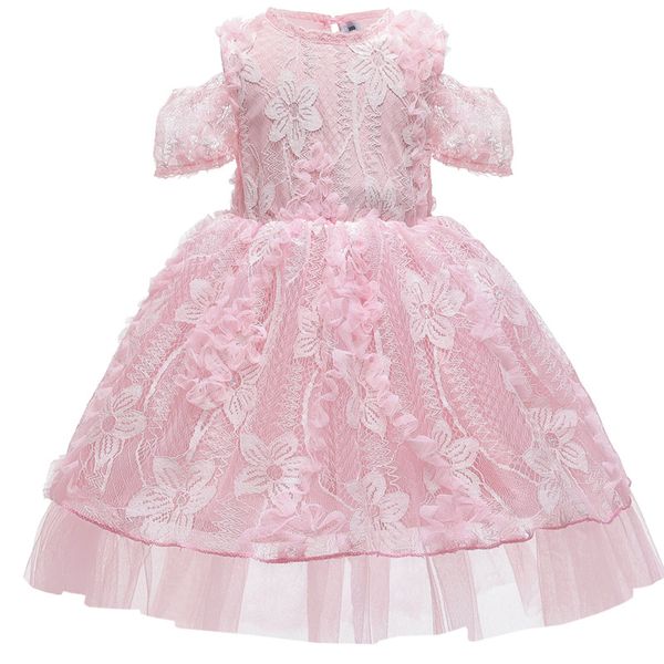 

summer dress 2020 birthday party dress lace evening girls dress kids dresses for girl children christmas clothing princess, Red;yellow