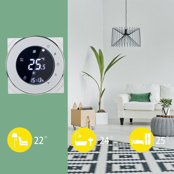 

smart home control 16a electric heating thermostat lcd touch screen winter office room temperapture controller ntc no wifi /modbus