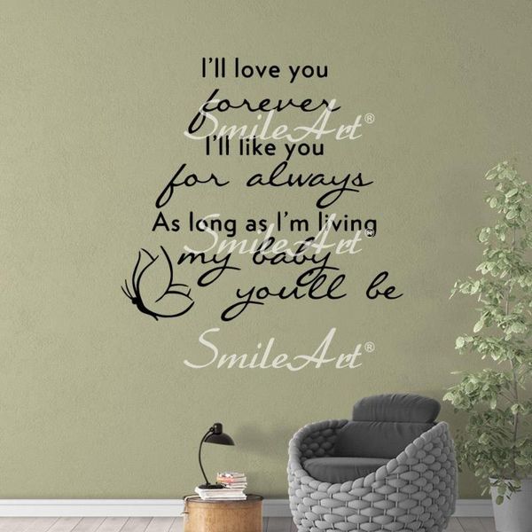 

wall stickers cartoon phrases decals for kids rooms decoration murals