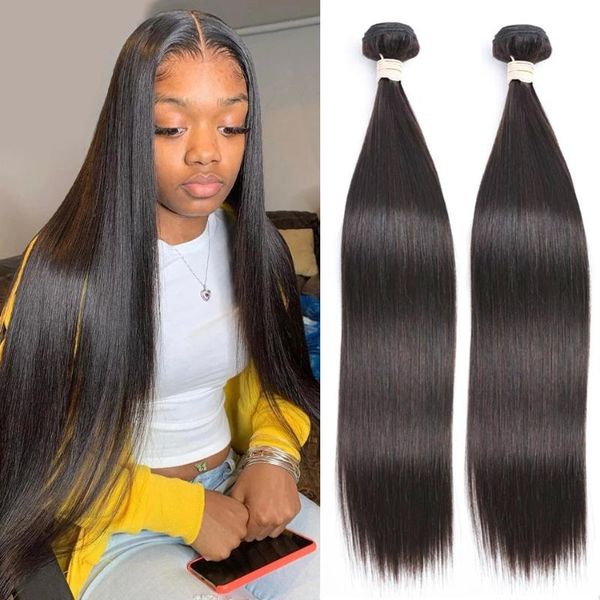 

human hair bulks beaudiva straight bundles bone brazilian natural 1 2 3 for black women remy