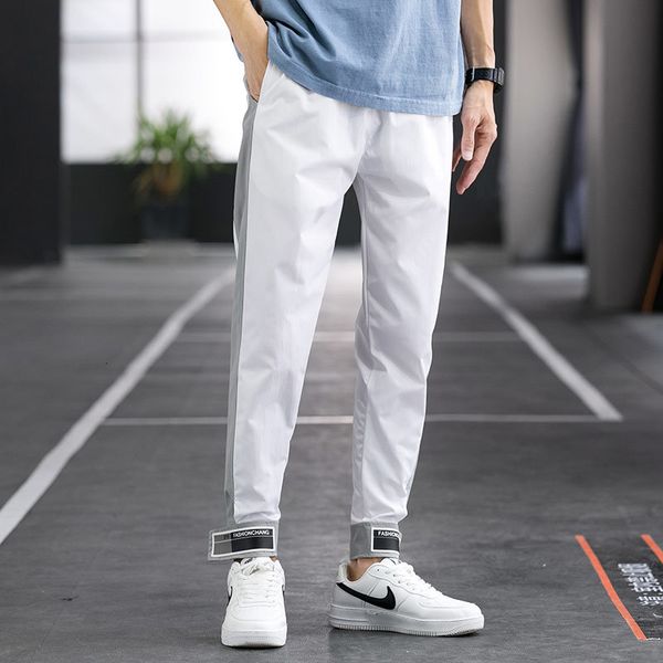 

new 2021 brand sweatpants men clothing joggers cargo pants plus size harajuku homme fashion korean style casual clothes f26g, Black