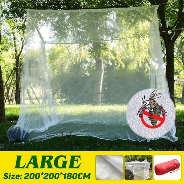

tents and shelters 1 set large white outdoor camping mosquito anti net indoor insect netting tent with storage bag1