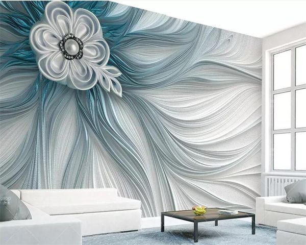 

wallpapers drop custom wallpaper 3d mural atmosphere creative embossed stripes lines modern fashion background wall paper