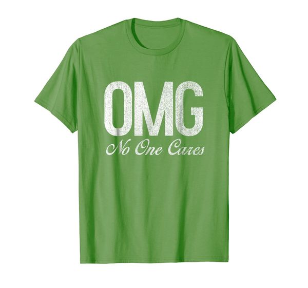 

omg no one cares t shirt funny offensive slogan vintage, White;black