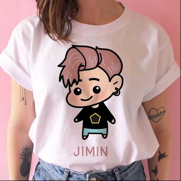 

new bangtan boy tshirt fashion print harajuku graphic t shirt short sleeve shirt jin suga j hope jimin v jungkook t shirt, White
