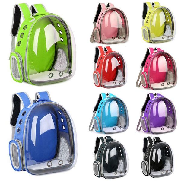 

breathable transparent pet cat puppy travel space backpack carrier bag