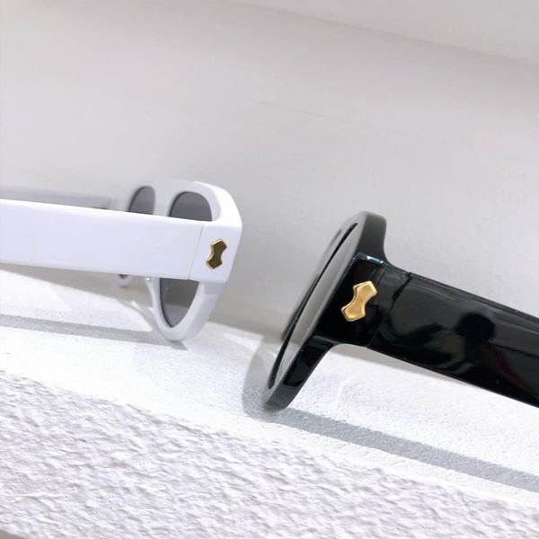 

new 0668 mask lens size big popular frame rivets with small oval sunglasses sunglasses 0668s connected goggle fashion quality griiq, White;black