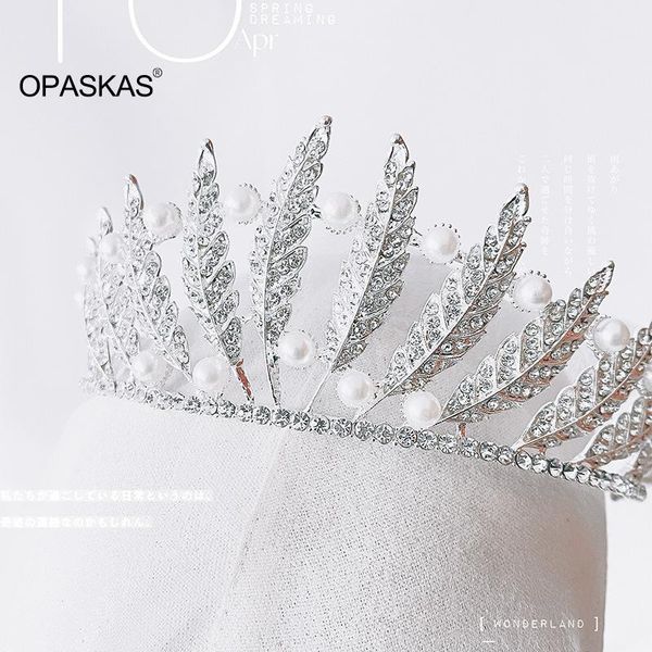 

hair clips & barrettes crown ornament bridal wedding accessories simple alloy diamond-studded dress jewelry vl, Golden;silver