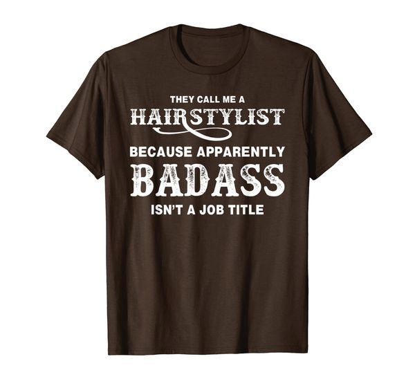 

badass hairstylist t shirt, White;black