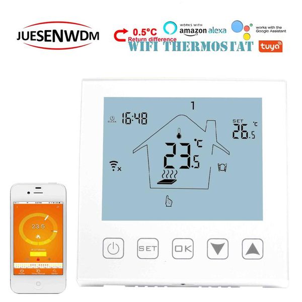 

smart home control radiant floor heating wifi touch thermostat for bolier heating/radiator valve/electric heat