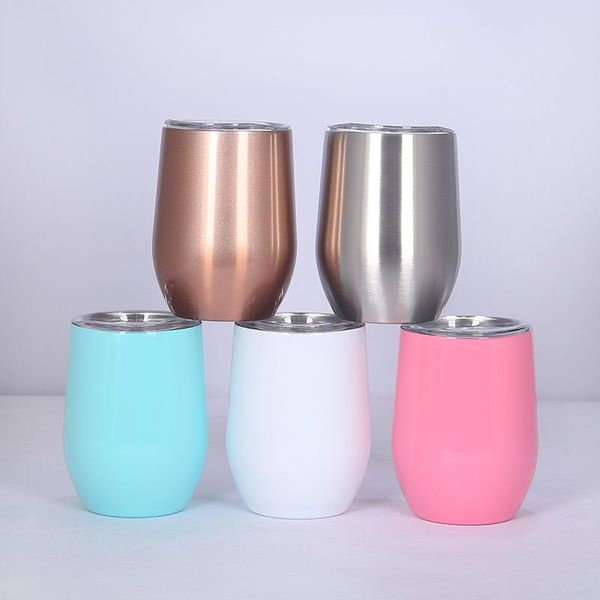 

mugs 12oz eggshell cup stainless steel vacuum egg flask fashion portable car