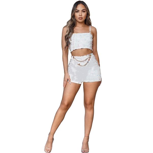 

women casual tracksuit shorts 2 piece sets letter print jogger suit spaghetti strap crop ini shorts summer clothing outfits 4500, Gray