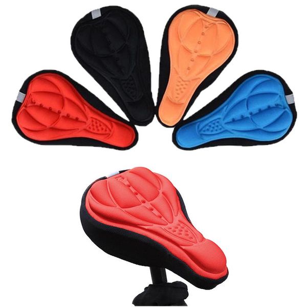 

thick 3d seat pads silicone mountain bike bicycle road bike pad seat saddle covering soft cushion pads