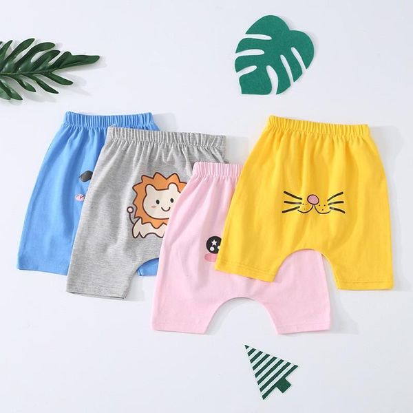 

shorts infant boy summer cotton kids girls elastic short pants children casual panties baby boys pp toddler beach, Black