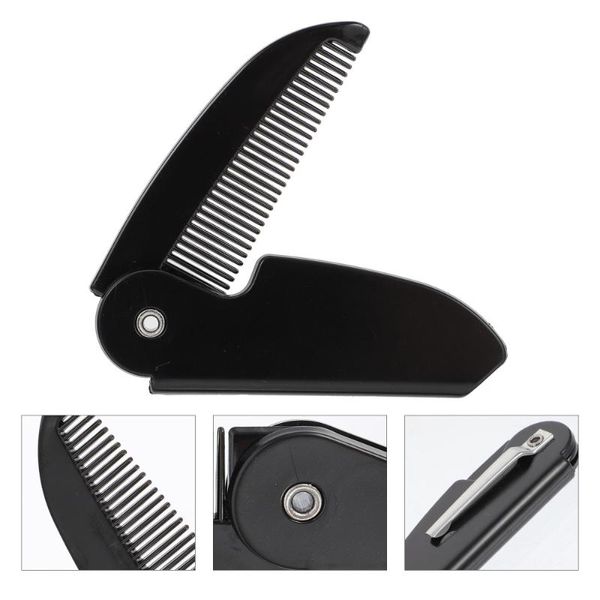 

hair brushes 6pcs foldable combs portable folding comb anti-static for travel, Silver