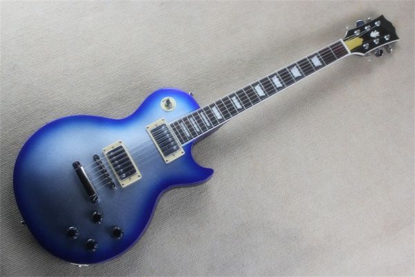 

flyoungstandard lp electric guitar silver pink blue edge can be customized