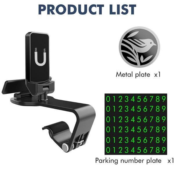 

cell phone mounts & holders holder car vent mount suitable for mobile phones with width of 4.7-7.2inch black