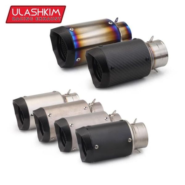 

motorcycle exhaust system universal 61mm 51mm pipe titanium alloy ninja k7 refitting muffler z650 escape vn800