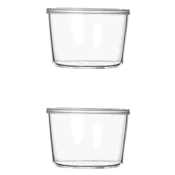 

disposable cups & straws 2pcs yogurt bowls simple style salad pudding fruit storage