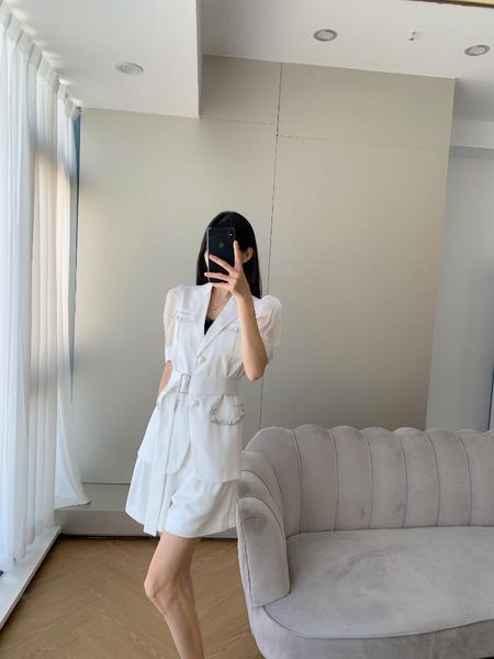 

women's suits & blazers ik0399 women suit 2021 runway luxury european design party style clothing, White;black