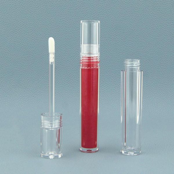 

storage bottles & jars 1pcs clear cosmetic lipgloss tube lip gloss tubes with wand empty transparent containers packaging