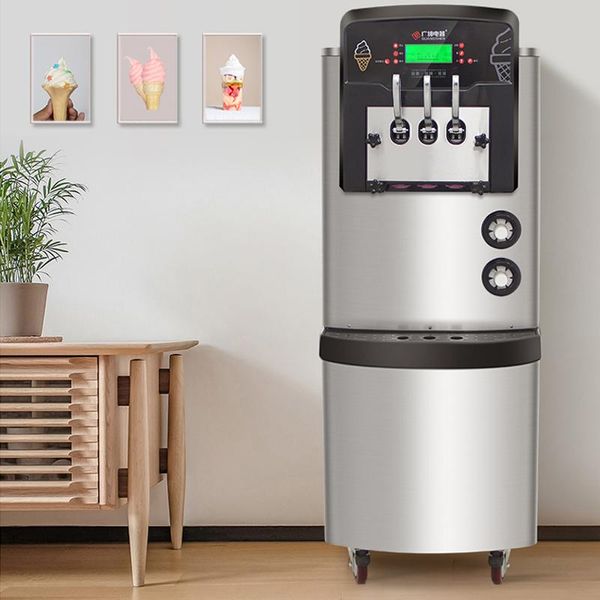 

ice cream making machine stainless steel vertical maker with precooling system