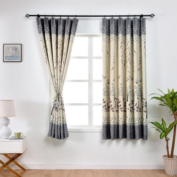 

curtain & drapes nordic style floral short blackout curtains for bedroom kitchen living room beautiful printed window