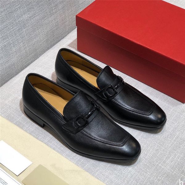 

2020 men leather fashion shoes low heel loafers shoe luxury dress shoes brogue shoes spring ankle boots vintage classic male casual, Black
