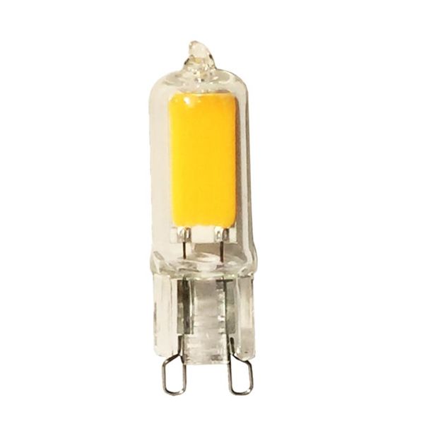 

bulbs led glass g9 halogen bulb 2w 230lm cob 13*47mm pf0.7 warm white ac 220v crystal chandelier spotlight 2years warranty