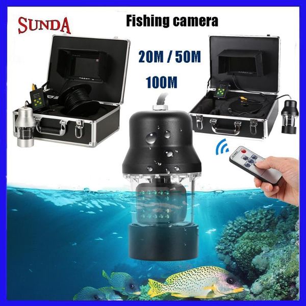 

cameras 50m fish finder 1000tvl hd 360 degree rotation camera 18leds fishing 7"lcd monitor diving