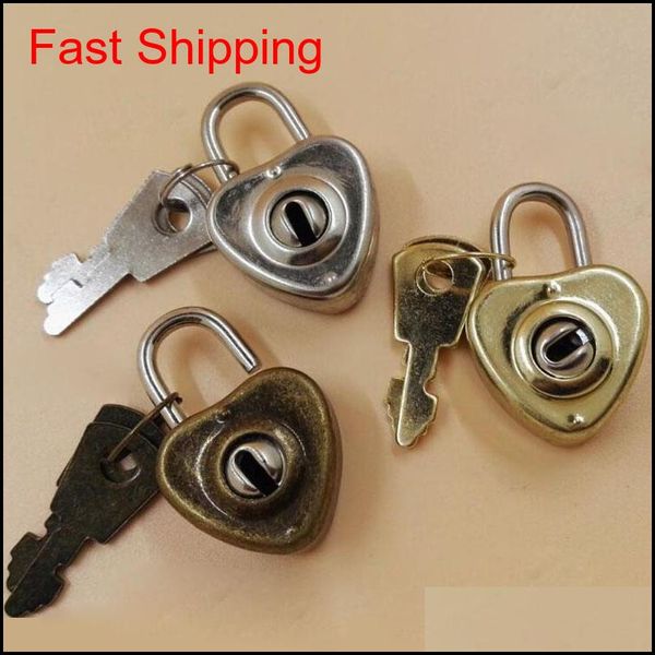 

vintage heart shape romantic antique style mini archaize padlocks key lock with key valentine's day gift za5972 9migm xizy0