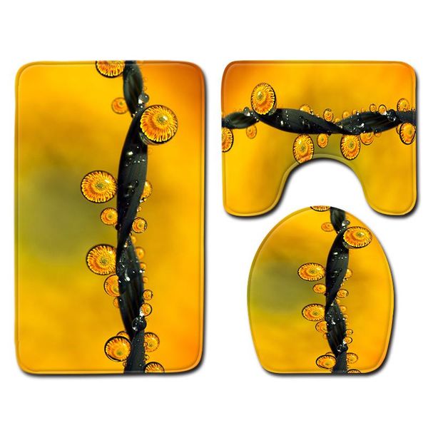 

bath mats nordic 3d plants toilet mat carpet rug sets bathroom shower room carpets flannel memory foam anti slip 3 pcs set