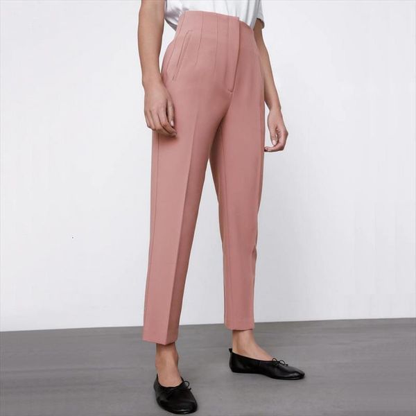 

summer fashion elegant business women capri high waist work leggings ol ofise lady candy colors sim fitness pencil trousers, Black;white