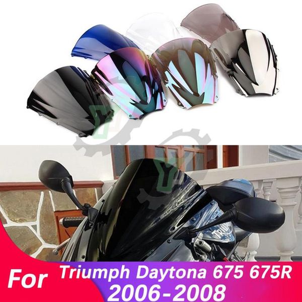 

motorcycle windshield for daytona 675 2006 2007 2008 cafe racer accessories motorbike windscree wind deflector 06-08