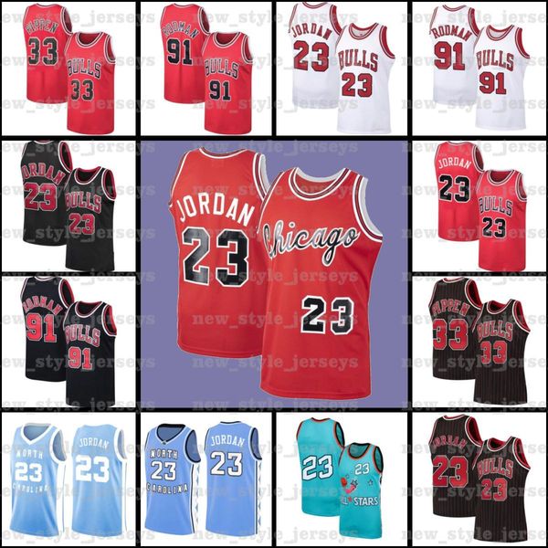

michael kid jordon chicago bulls jersey 91 dennis scottie rodman 33 pippen ncaa w9 mitchell ness hardwood basketball jerseys, Black;red
