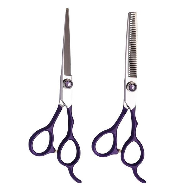 

hair scissors 6 inch fashionable barber student cutting with jewelry