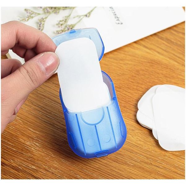 

20pcs/box portable paper hand soap sheets travel size disposable hand washing bath for camping jllnpy sport777