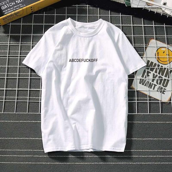

t shirt women abcdefuckoff letter printed women for t-shirts summer ladies kawaii women clothes 2021 tumblr white plus size