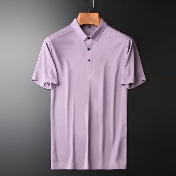 

men's t-shirts summer thin mens luxury solid color short sleeve man fashion silky breathable male tee plus size 4xl, White;black