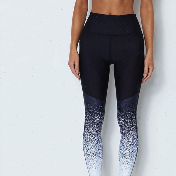 

womens high waist elastic leggings pants women sports workout high waist running pants fitness elastic leggings 30, Black