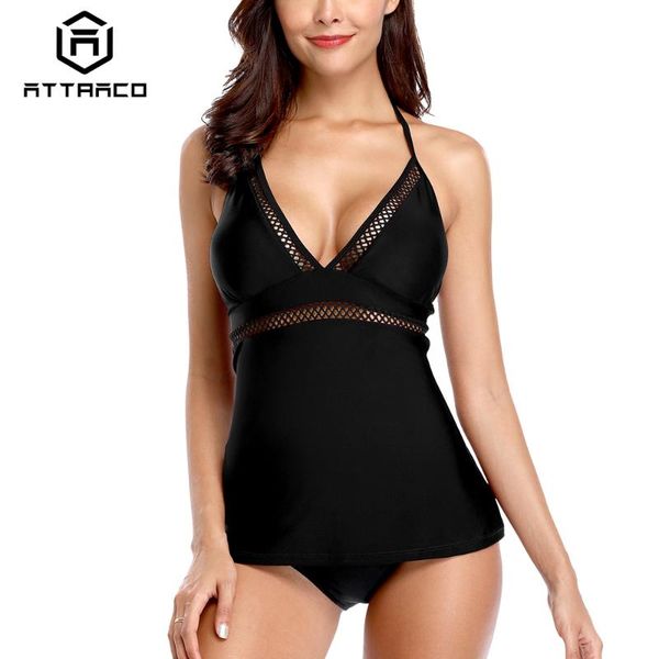 

attraco swimsuit women one-piece v neck women bandaged swimwear retro solid color bikini vintage bathing suit rushed dress