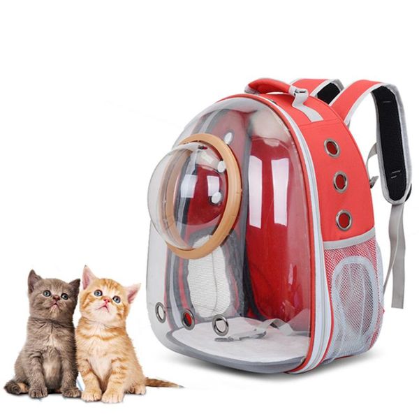 

cat carriers,crates & houses backpack fashion breathable transparent pet carrier bag for puppy portable dog