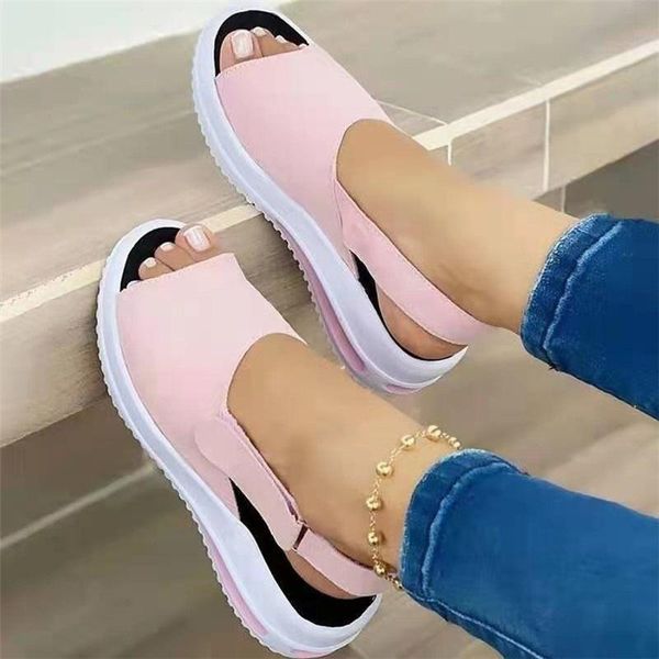

dress shoes women's flat sandals, soft sewn beach shoes, open in 2021, Black