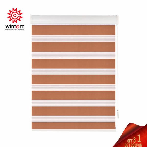 

blinds customized size manual zebra light shading window bedroom living room transparent roller dimmable
